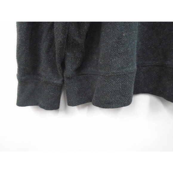 Faherty Legend Mens XXL Sweater Hoodie Heathered Black Twill Terry Sweatshirt - Picture 4 of 9